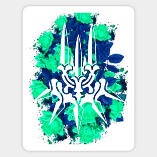 CLAN - Green Flowers Style Sticker